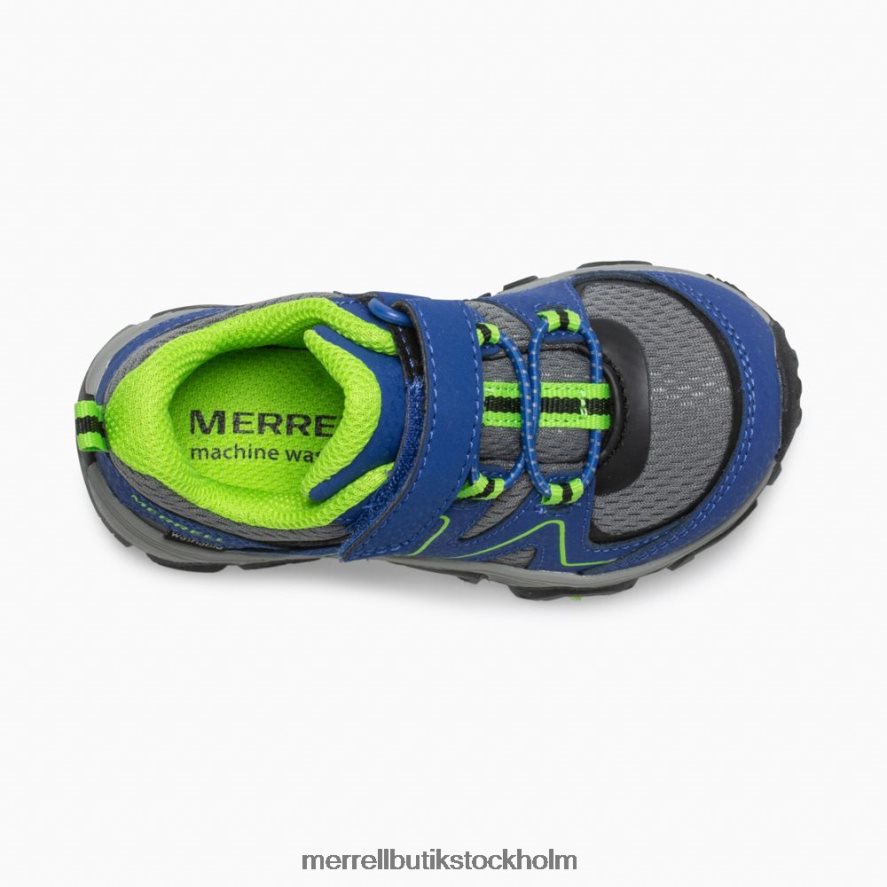 barn Merrell blå grön trail quest jr. skor DP80HP1347