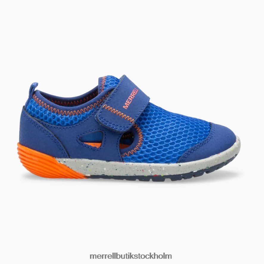 barn Merrell blå/orange bare steps h2o sneaker skor DP80HP1396