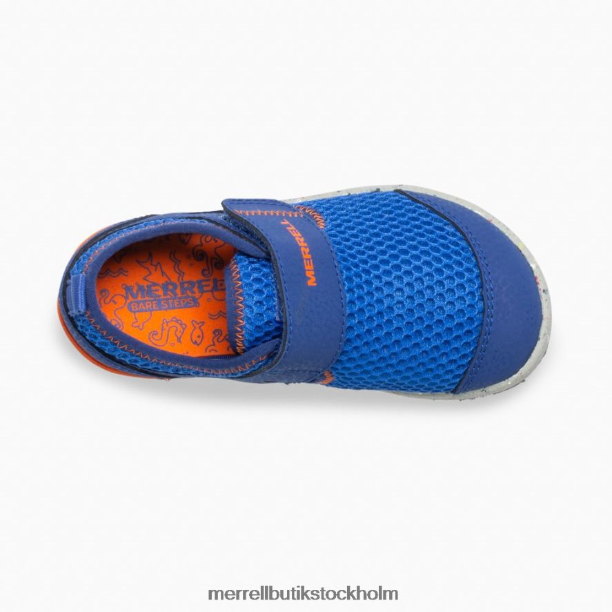 barn Merrell blå/orange bare steps h2o sneaker skor DP80HP1396
