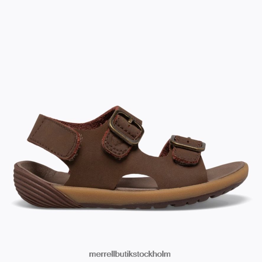 barn Merrell brun bara steg sandal skor DP80HP1401