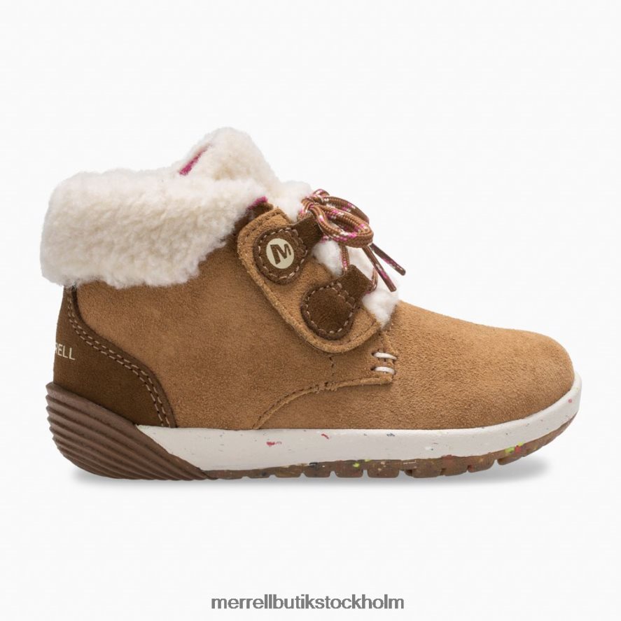 barn Merrell kastanj mocka bare steps kakao jr. känga skor DP80HP1468