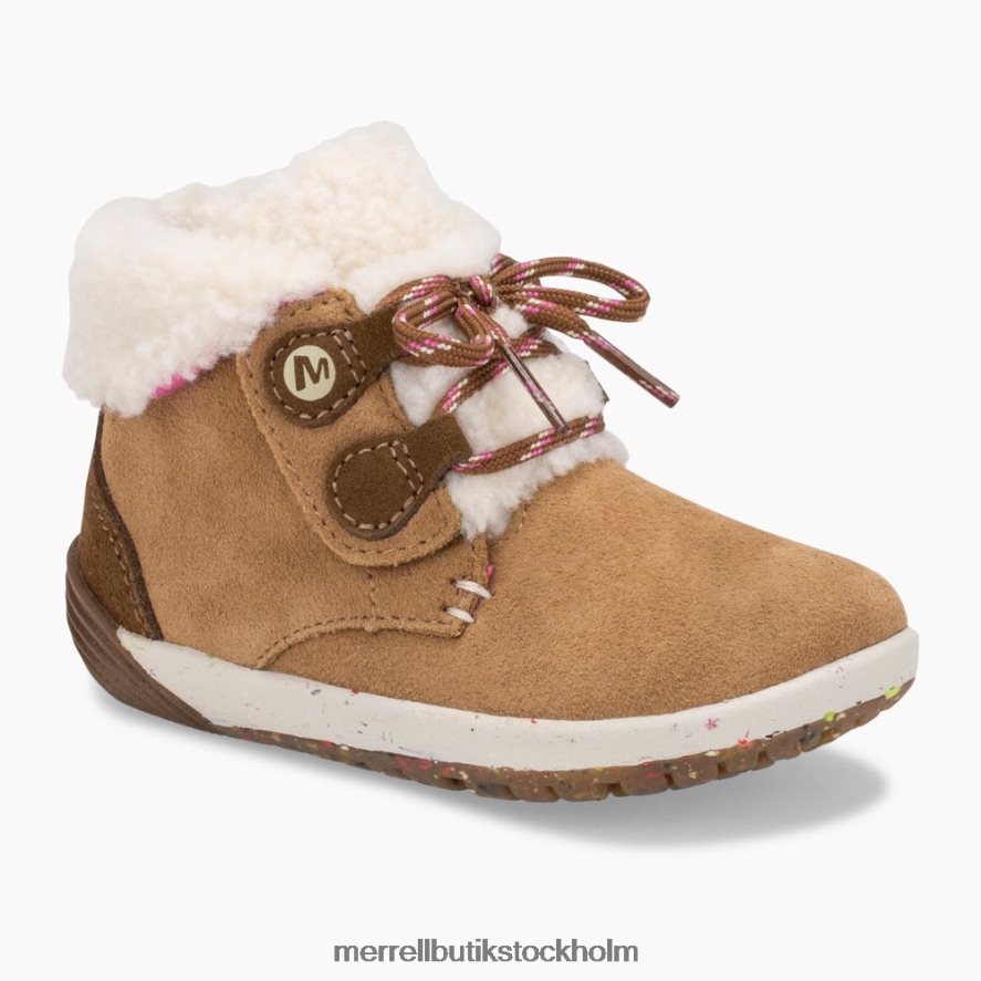barn Merrell kastanj mocka bare steps kakao jr. känga skor DP80HP1468