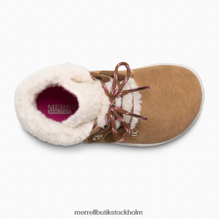 barn Merrell kastanj mocka bare steps kakao jr. känga skor DP80HP1468