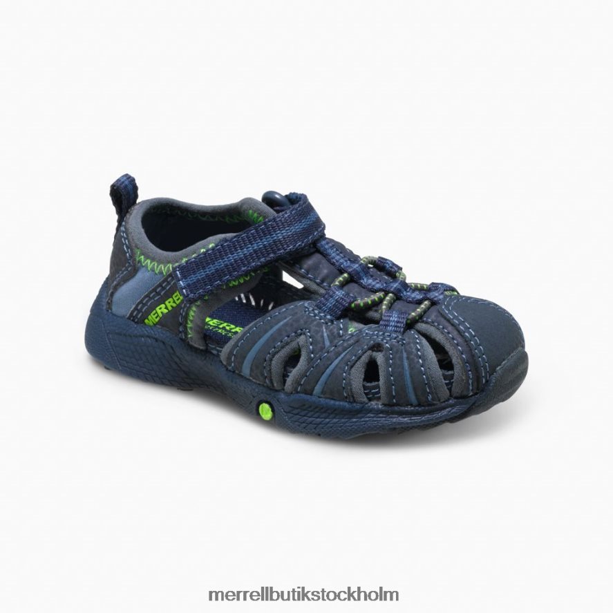barn Merrell marin/grön hydro jr. sandal skor DP80HP1407
