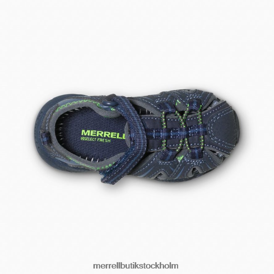 barn Merrell marin/grön hydro jr. sandal skor DP80HP1407