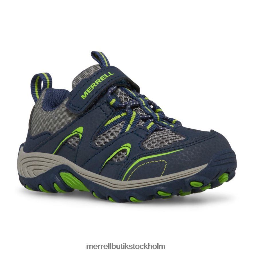 barn Merrell marin/grön trail chaser jr. sko skor DP80HP1344
