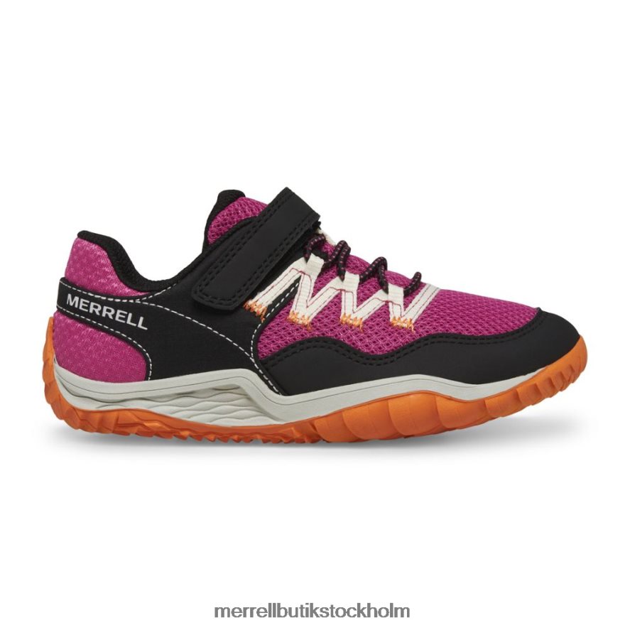 barn Merrell fuchsia/svart trail handske 7 a/c skor DP80HP1439