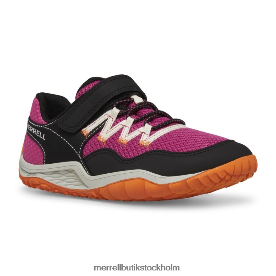 barn Merrell fuchsia/svart trail handske 7 a/c skor DP80HP1439