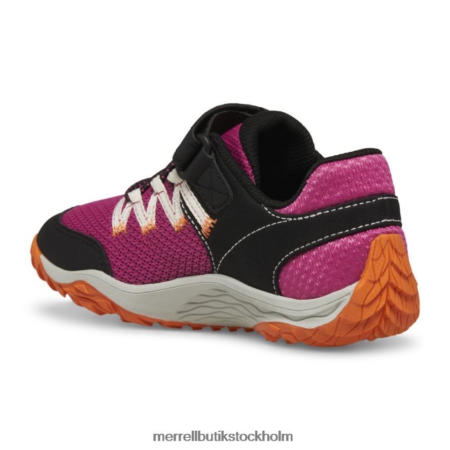 barn Merrell fuchsia/svart trail handske 7 a/c skor DP80HP1439