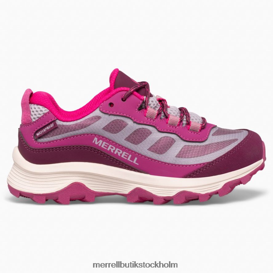 barn Merrell grå/bärig moab hastighet låg vattentät skor DP80HP1376