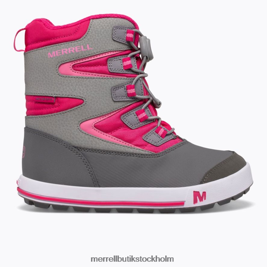 barn Merrell grå/bärig snow bank 3.0 boot skor DP80HP1481