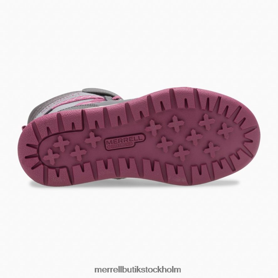 barn Merrell grå/bärig snow crush 2.0 vattentät stövel skor DP80HP1506