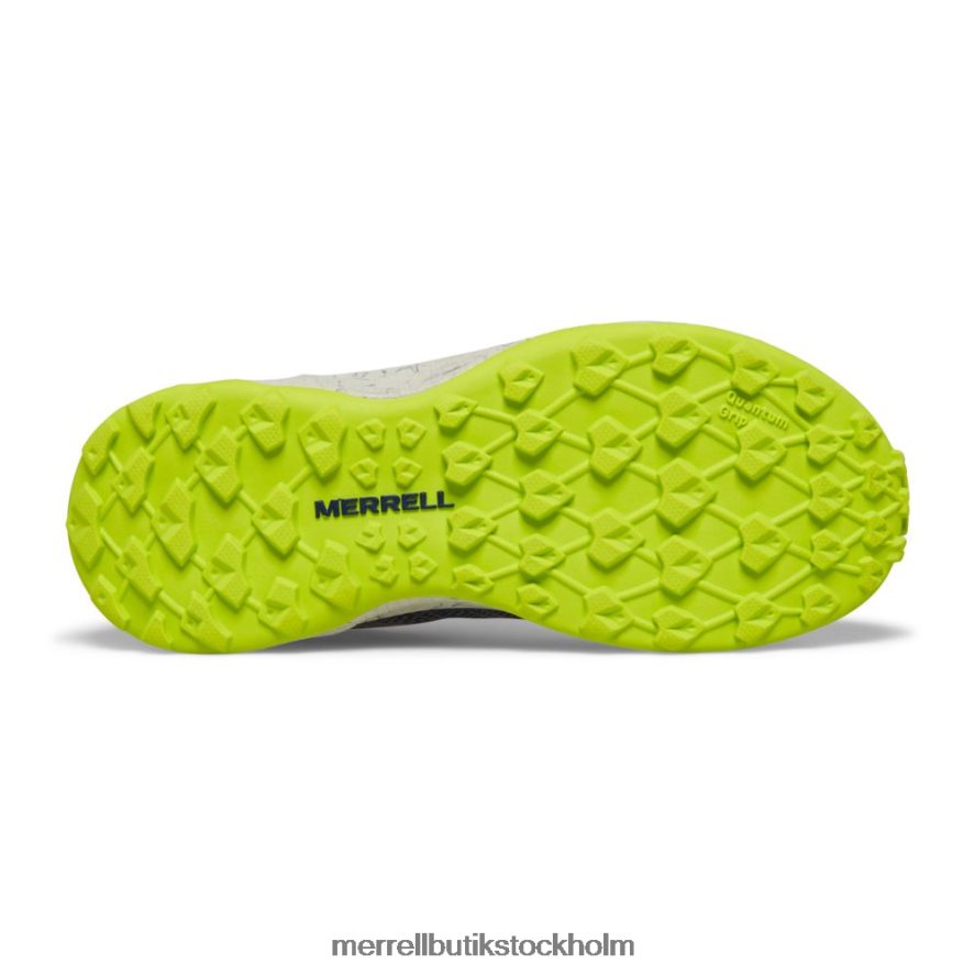 barn Merrell grå/marinblå/citron moab flyg låg skor DP80HP1437