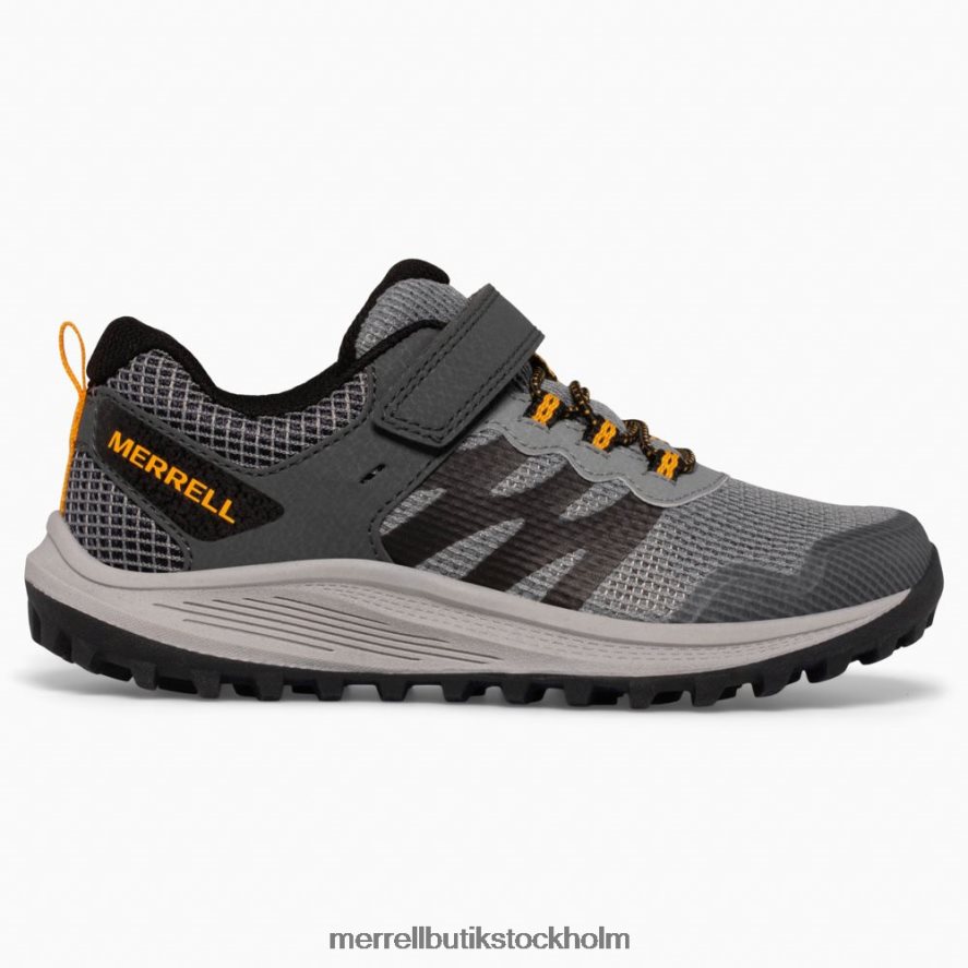 barn Merrell grå/orange nova 3 sneaker skor DP80HP1356