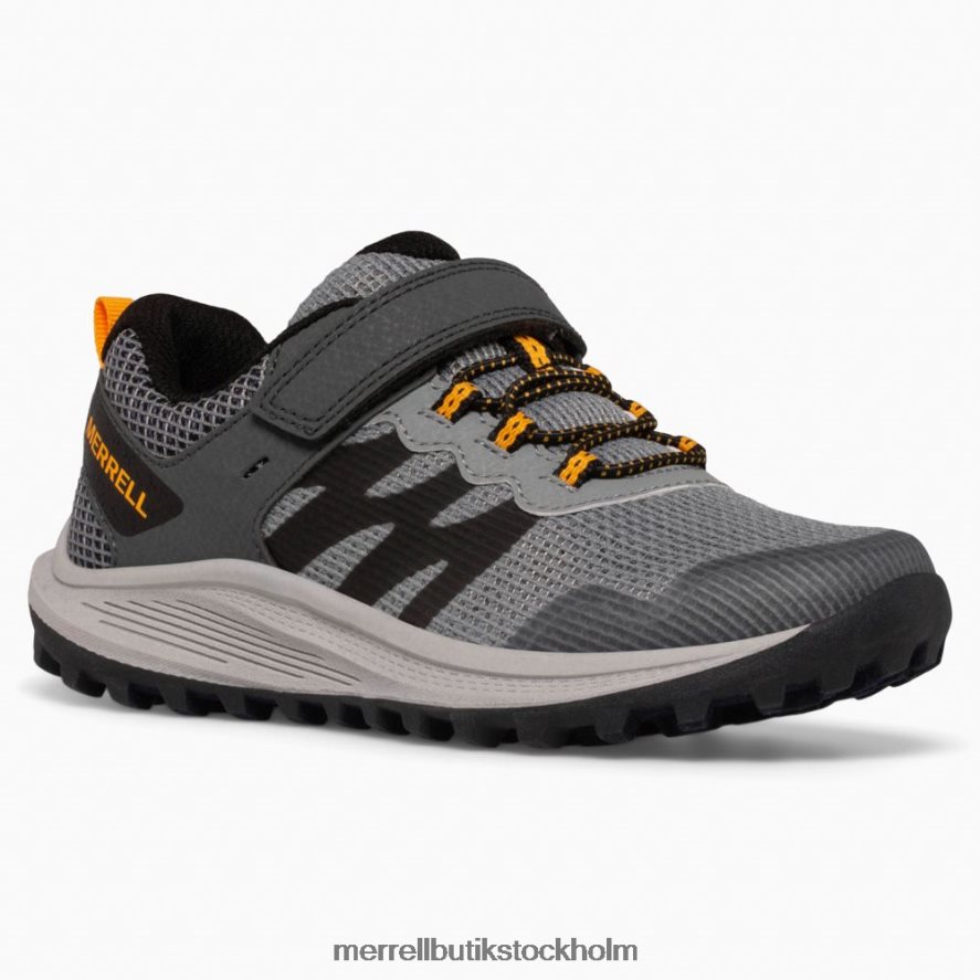 barn Merrell grå/orange nova 3 sneaker skor DP80HP1356