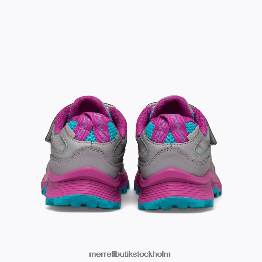 barn Merrell grå/silver/turkos moab hastighet låg a/c vattentät skor DP80HP1362