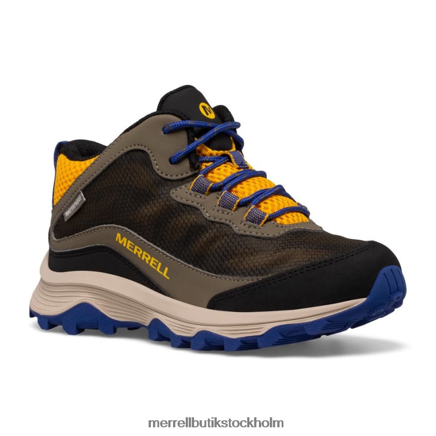barn Merrell kobolt/guld moab speed mid vattentät skor DP80HP1381