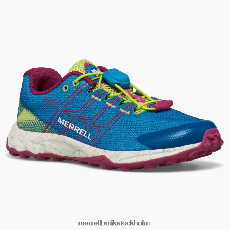 barn Merrell kricka/lime/fuchsia moab flyg låg a/c skor DP80HP1389