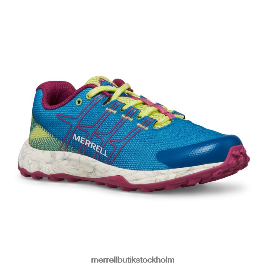 barn Merrell kricka/lime/fuchsia moab flyg låg skor DP80HP1438
