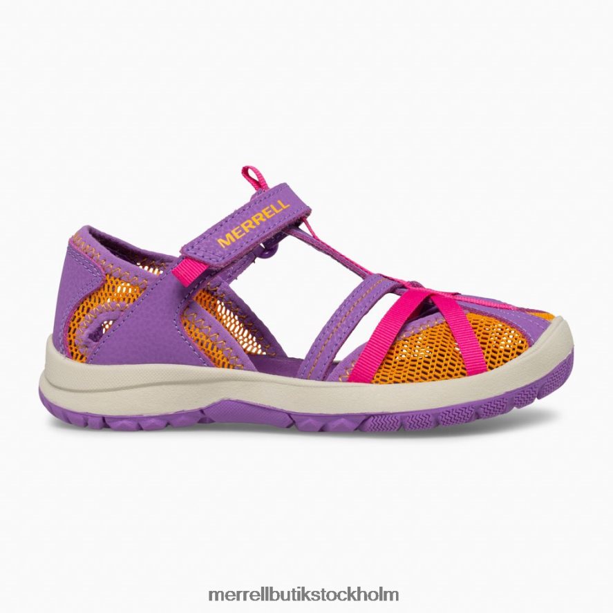 barn Merrell lila/orange trollslända sandal skor DP80HP1415
