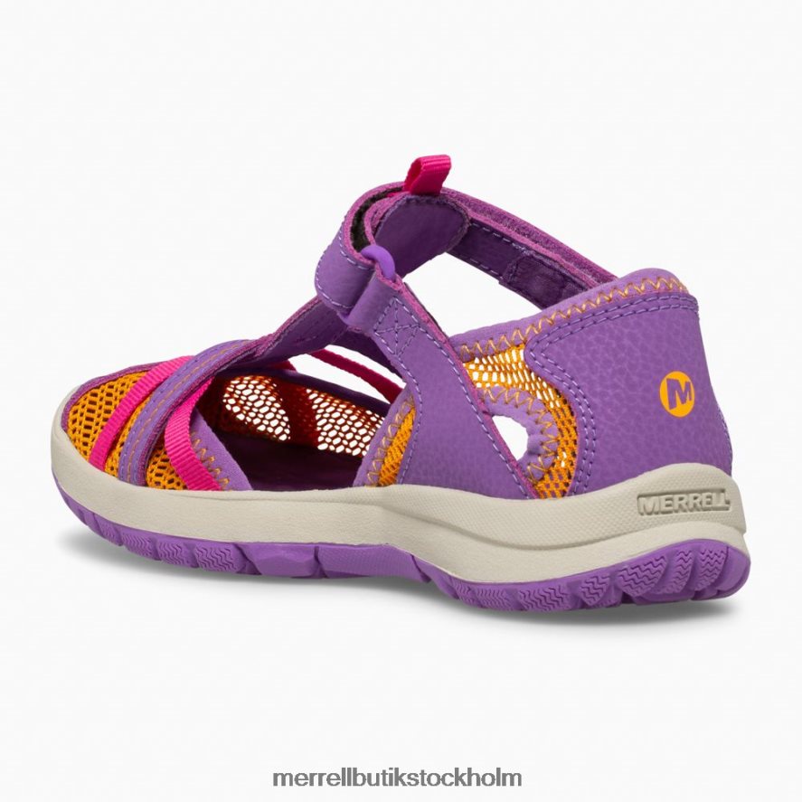 barn Merrell lila/orange trollslända sandal skor DP80HP1415