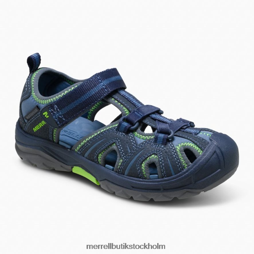 barn Merrell marin/grön hydro sandal skor DP80HP1413