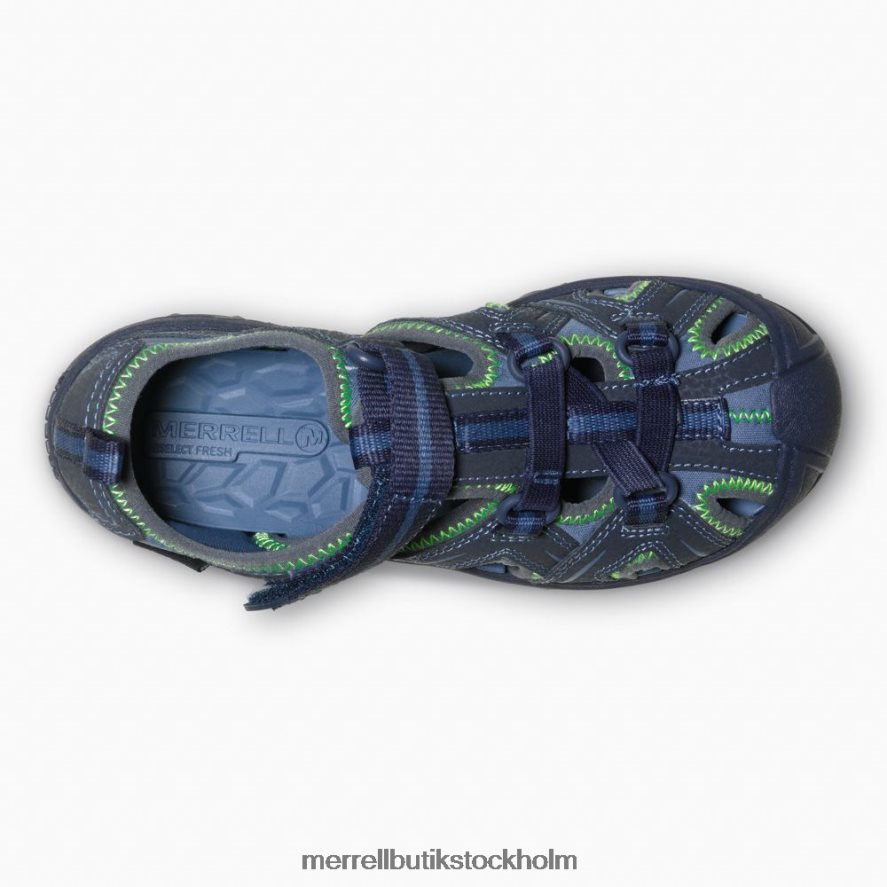barn Merrell marin/grön hydro sandal skor DP80HP1413