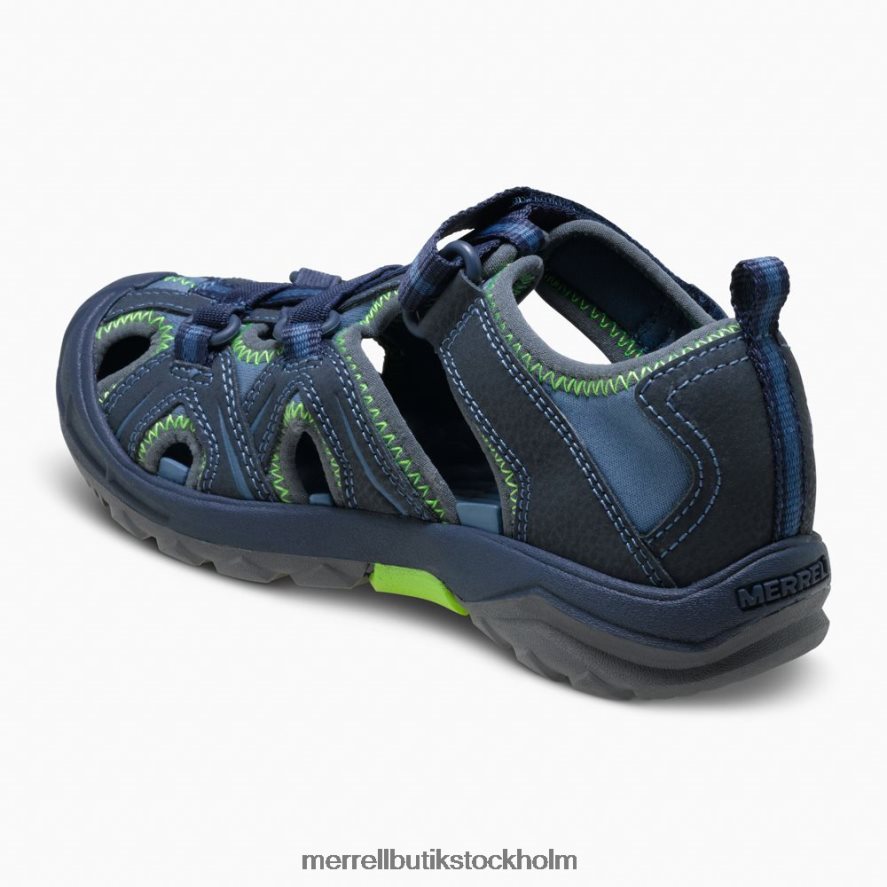 barn Merrell marin/grön hydro sandal skor DP80HP1413