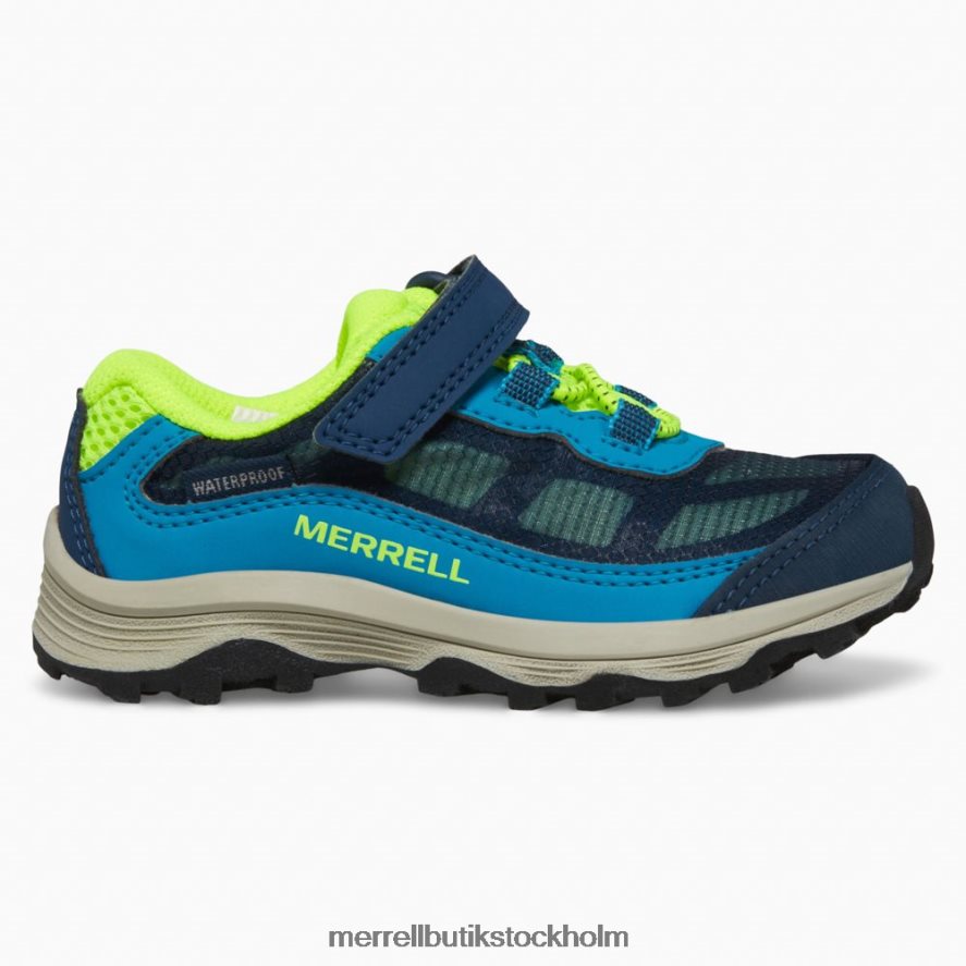 barn Merrell marin/hej dvs moab hastighet låg a/c jr. vattentät sneaker skor DP80HP1368