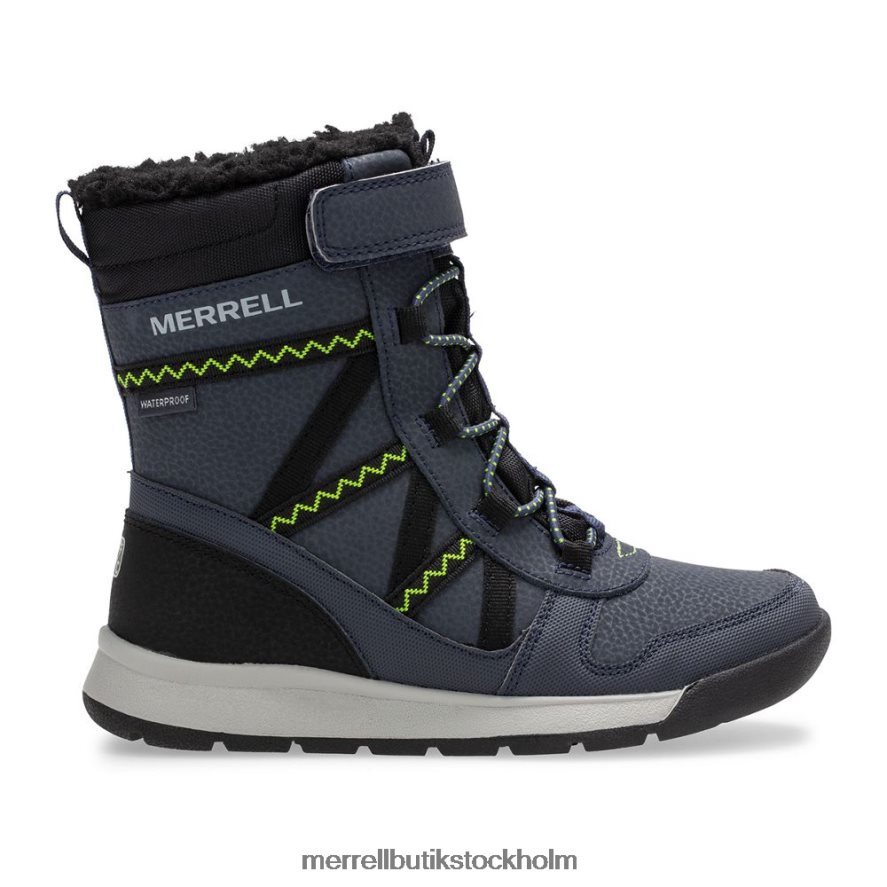 barn Merrell marin/lime snow crush 2.0 vattentät stövel skor DP80HP1508