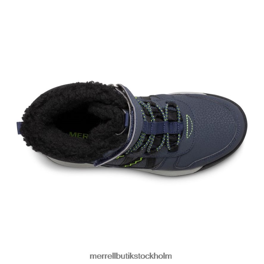 barn Merrell marin/lime snow crush 2.0 vattentät stövel skor DP80HP1508