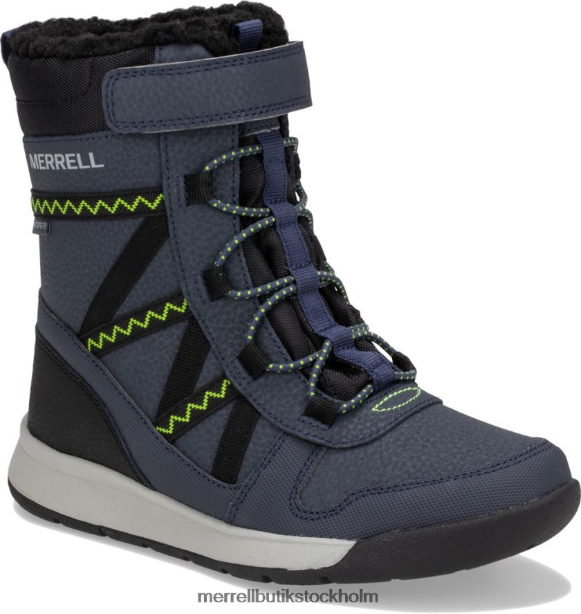 barn Merrell marin/lime snow crush 2.0 vattentät stövel skor DP80HP1508