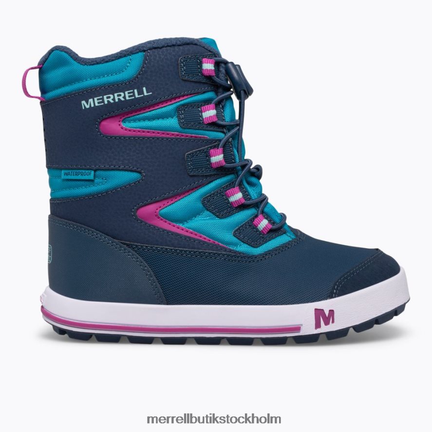 barn Merrell marinblå/turkos snow bank 3.0 boot skor DP80HP1483