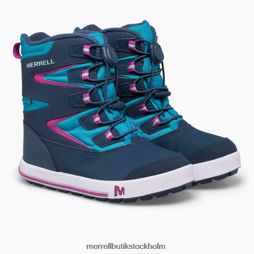 barn Merrell marinblå/turkos snow bank 3.0 boot skor DP80HP1483