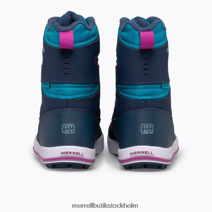 barn Merrell marinblå/turkos snow bank 3.0 boot skor DP80HP1483