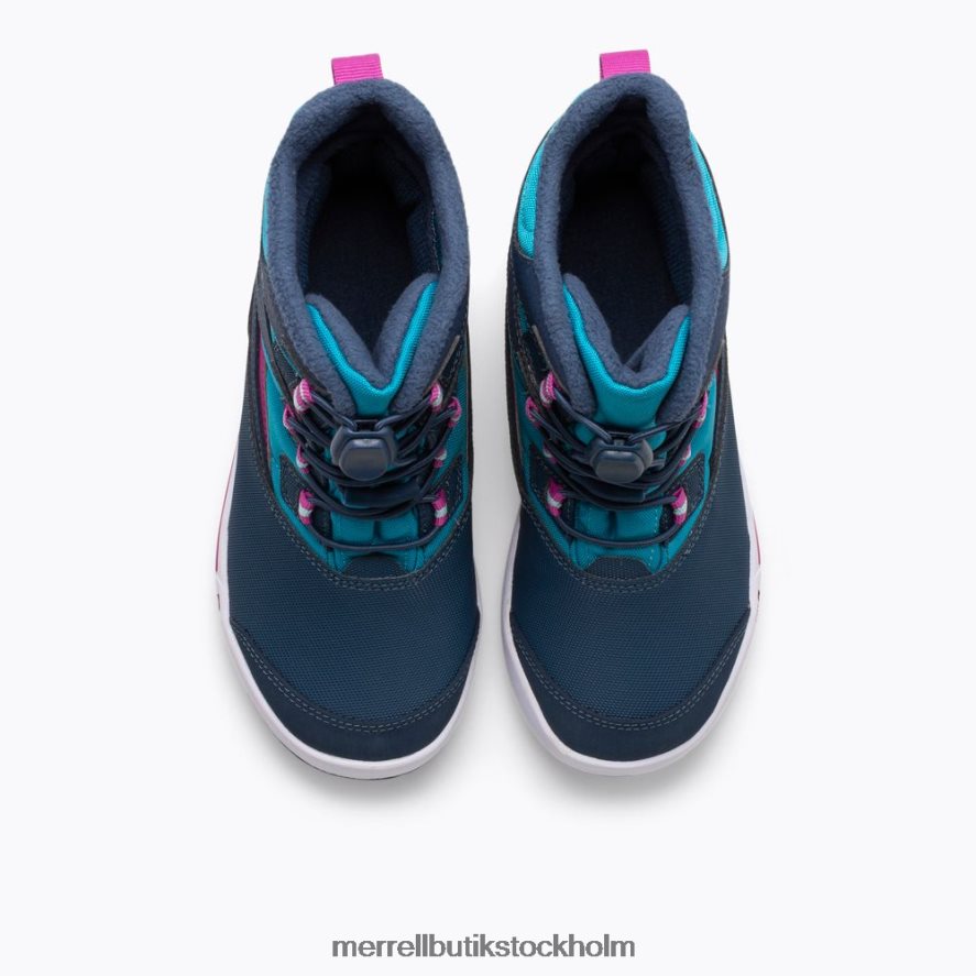 barn Merrell marinblå/turkos snow bank 3.0 boot skor DP80HP1483