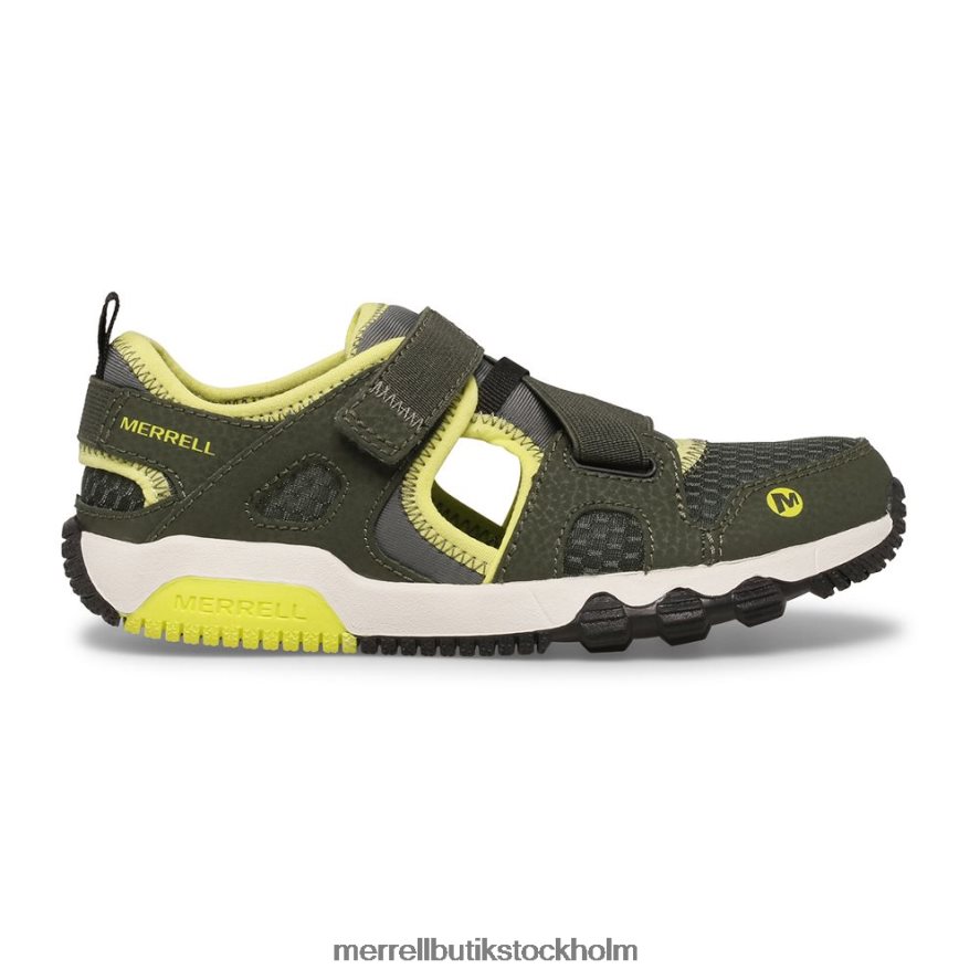 barn Merrell oliv/lime hydro free roam monarch sandal skor DP80HP1501