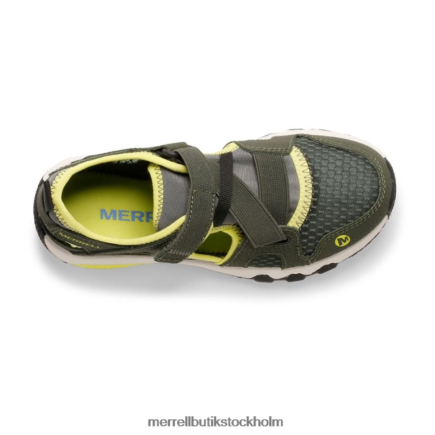 barn Merrell oliv/lime hydro free roam monarch sandal skor DP80HP1501