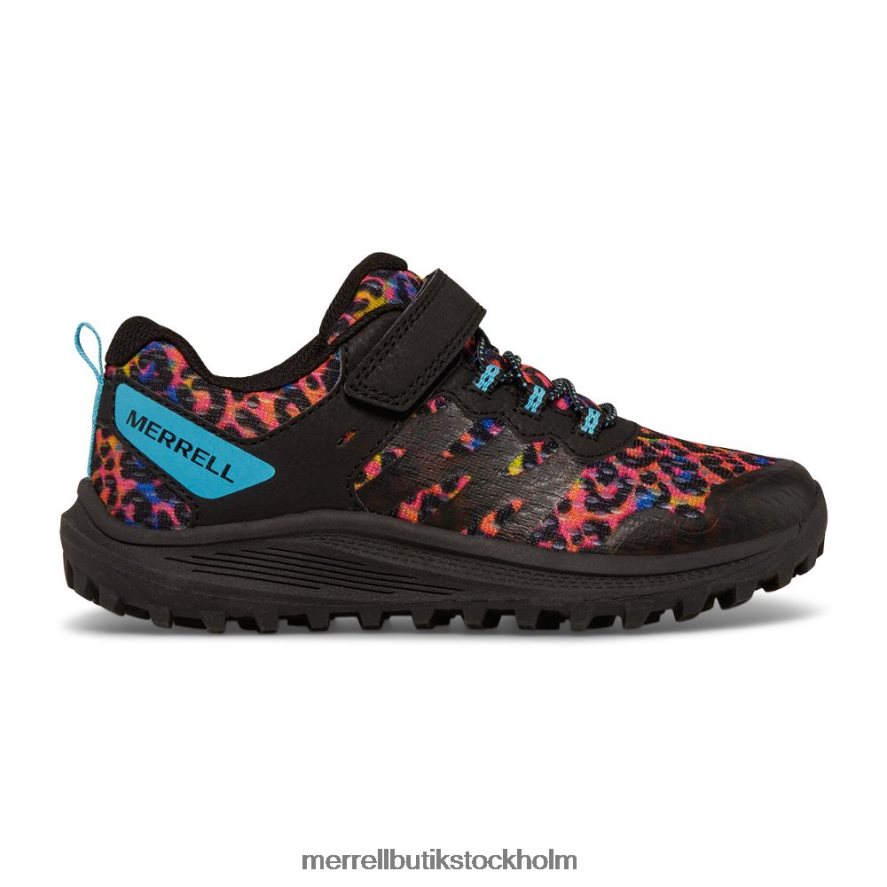 barn Merrell regnbågsleopard nova 3 sneaker skor DP80HP1359