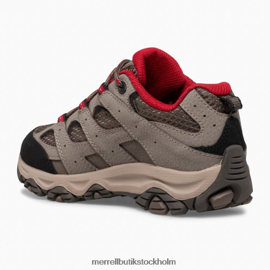 barn Merrell stenblock röd moab 3 vattentät sneaker med låg spets skor DP80HP1478