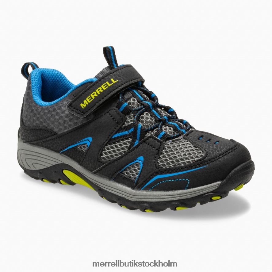barn Merrell svart blå trail chaser sko skor DP80HP1463