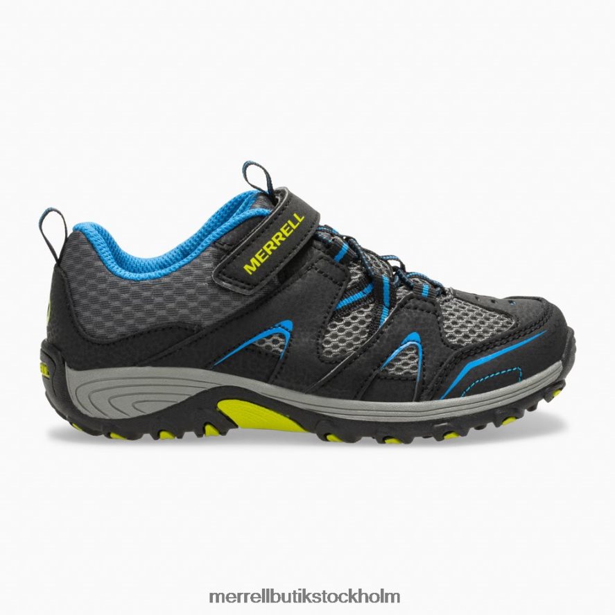 barn Merrell svart blå trail chaser sko skor DP80HP1463