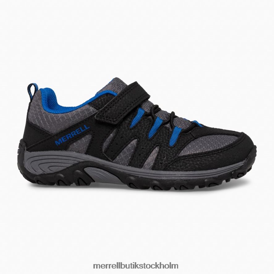 barn Merrell svart/grå/kunglig outback low 2 sneaker skor DP80HP1455