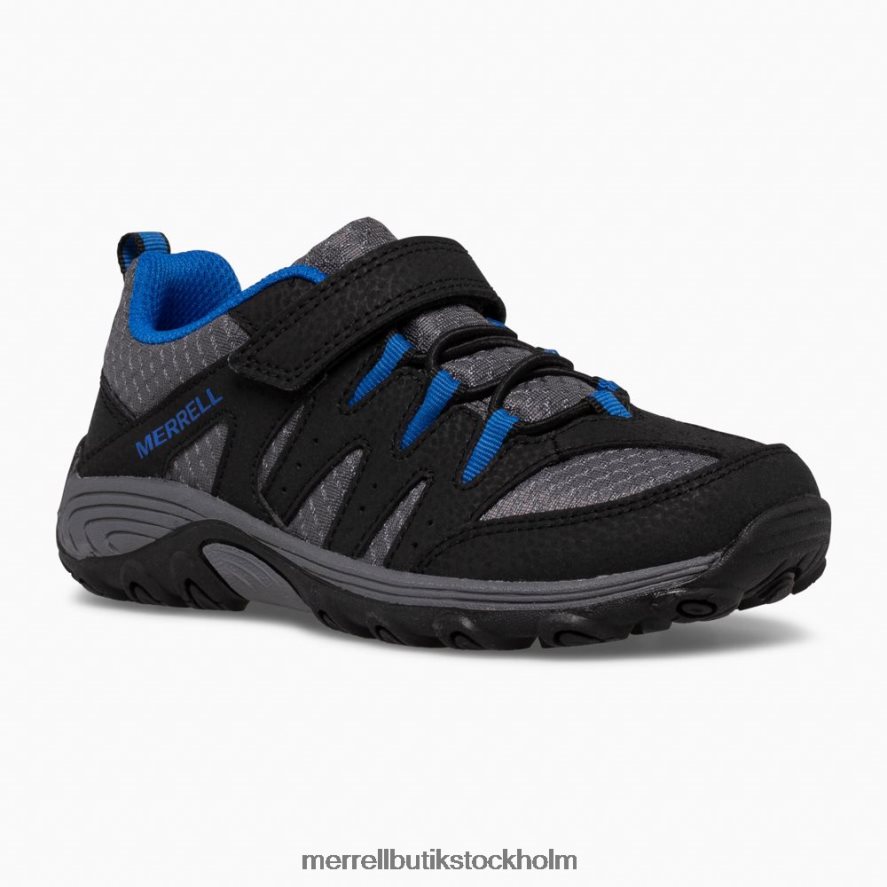 barn Merrell svart/grå/kunglig outback low 2 sneaker skor DP80HP1455
