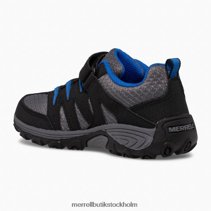barn Merrell svart/grå/kunglig outback low 2 sneaker skor DP80HP1455