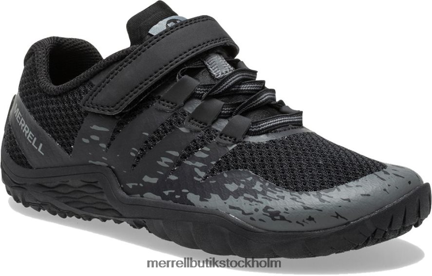 barn Merrell svart trail handske 5 a/c sko skor DP80HP798