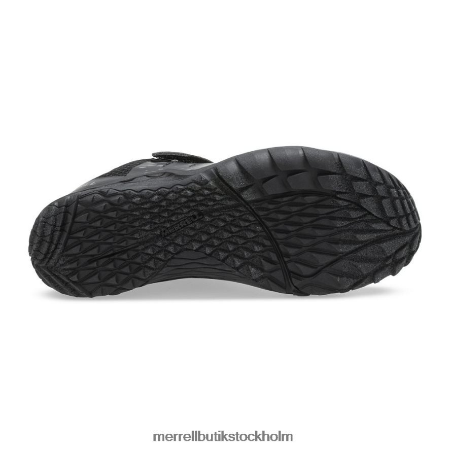 barn Merrell svart trail handske 5 a/c sko skor DP80HP798
