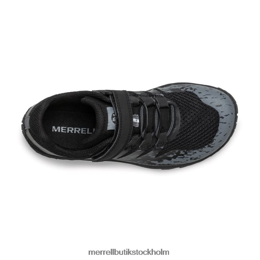 barn Merrell svart trail handske 5 a/c sko skor DP80HP798