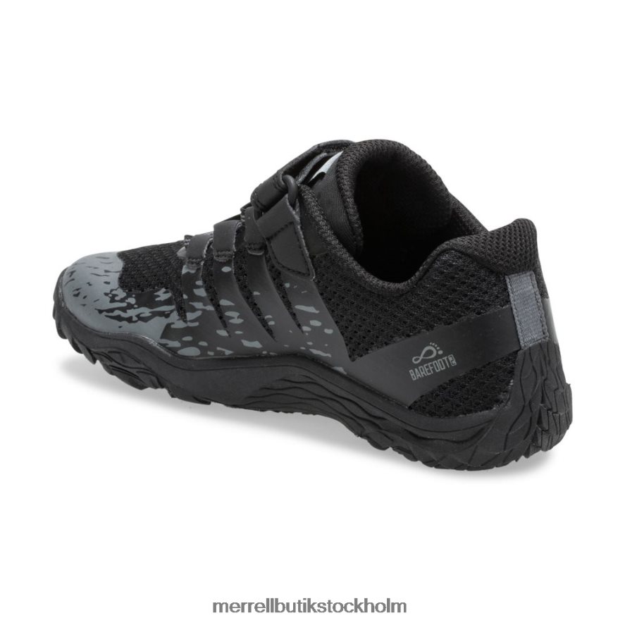 barn Merrell svart trail handske 5 a/c sko skor DP80HP798