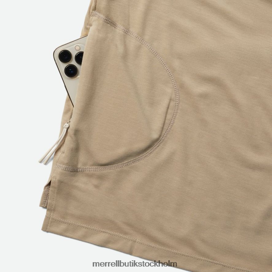 kvinnor Merrell aluminium perfekt t-shirt med tencel kläder DP80HP1008